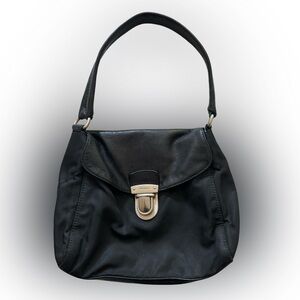 Prada Nylon/Leather Buckle Bag